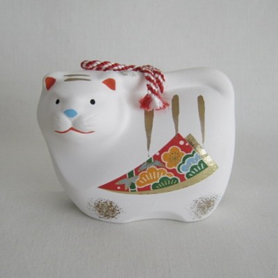 Tiger Clay Bell, Japanese Folk Craft Tiger Clay Bell, Japanese Folk Craft